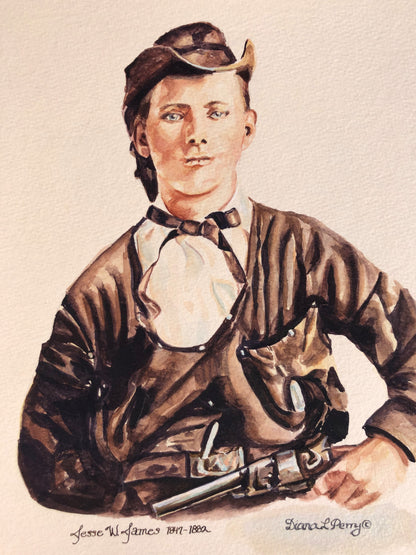 Jesse James Portrait, St. Joseph, MO