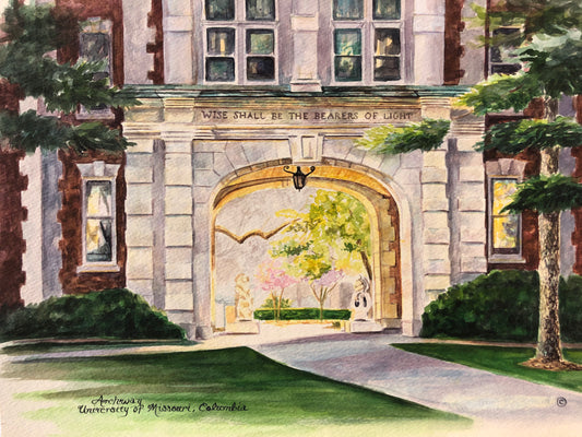 University of Missouri, Archway to School of Journalism. MU, MIzzou, Columbia, Mo